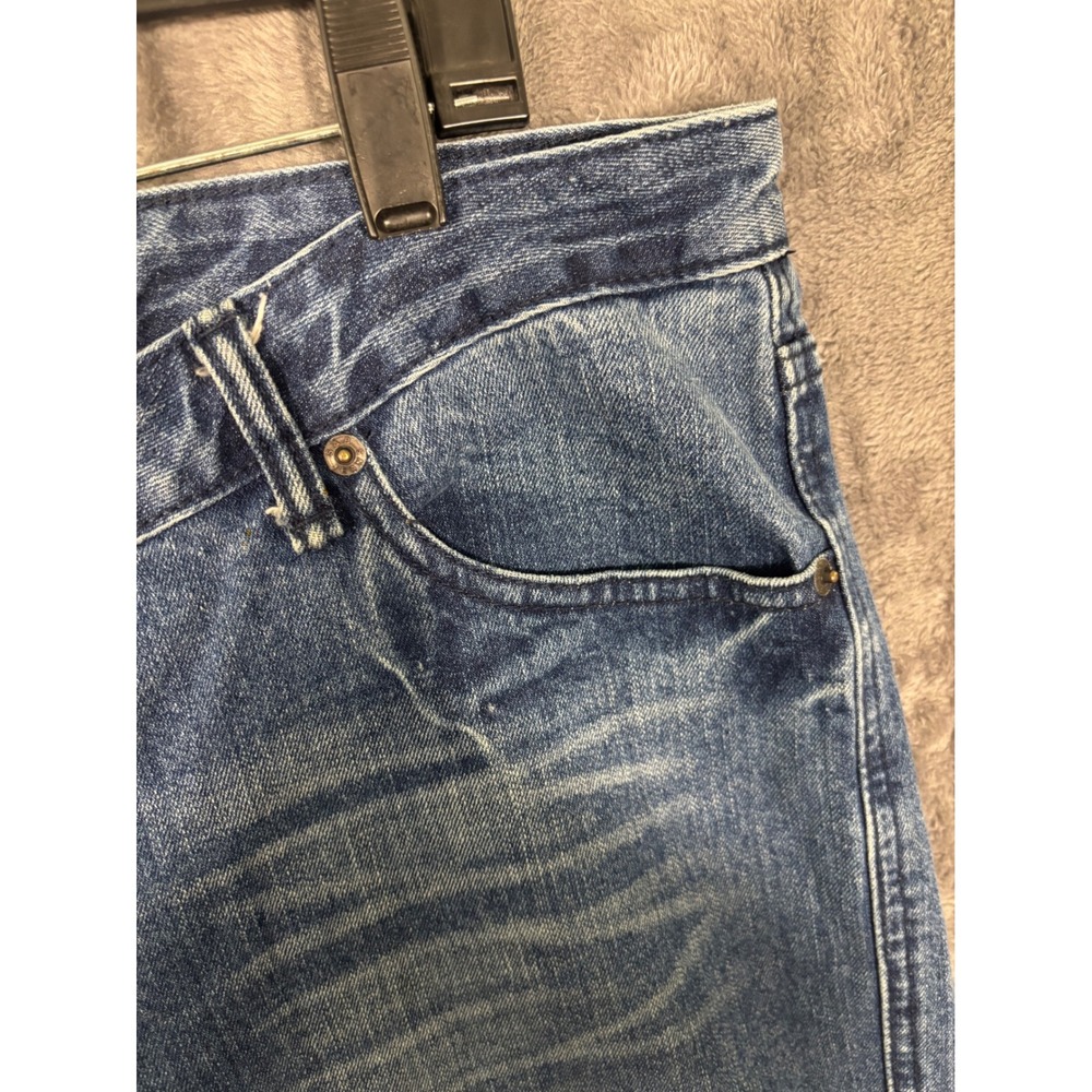 Steve & Barry's Women Blue Embellished Bootcut Jeans Size 16 Medium Wash Denim - Picture 3 of 12